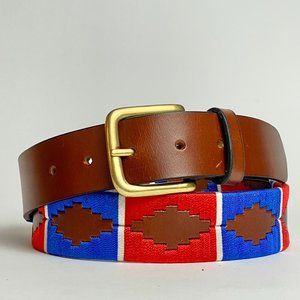 Red White and Blue Polo Belt